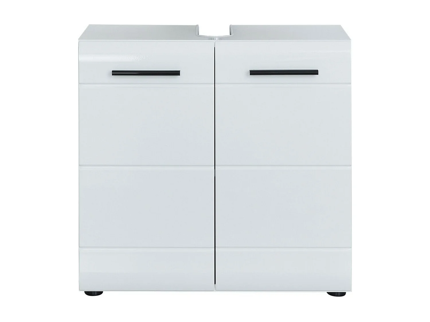 Meuble de Salle de Bain Sous Lavabo Skin, Blanc, 60x31x56 cm, Seven Design