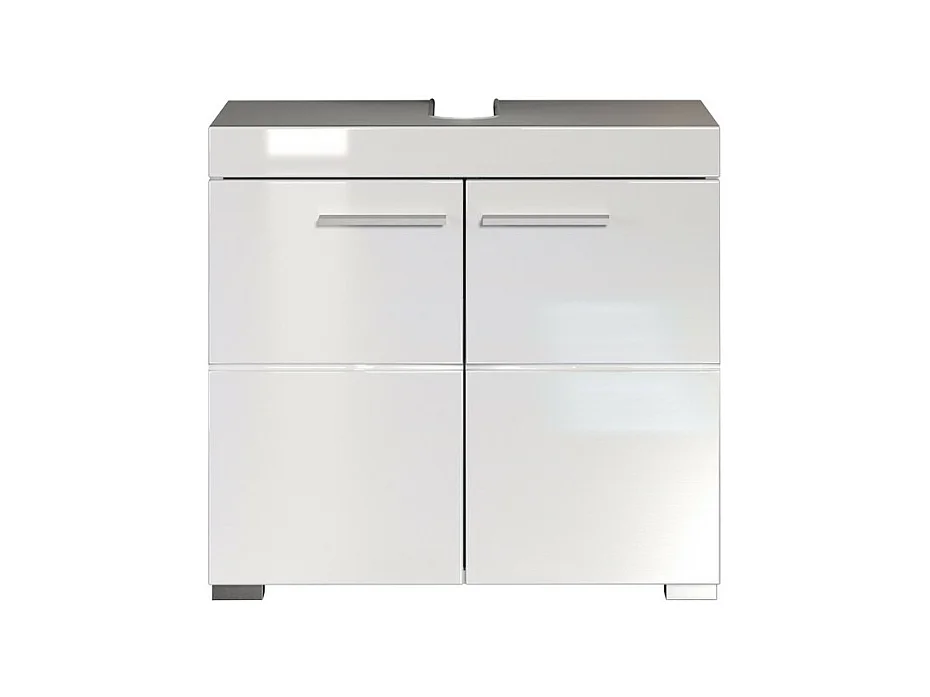 Meuble de Salle de Bain Sous Lavabo Amanda, Blanc, 60x34x56 cm, Seven Design