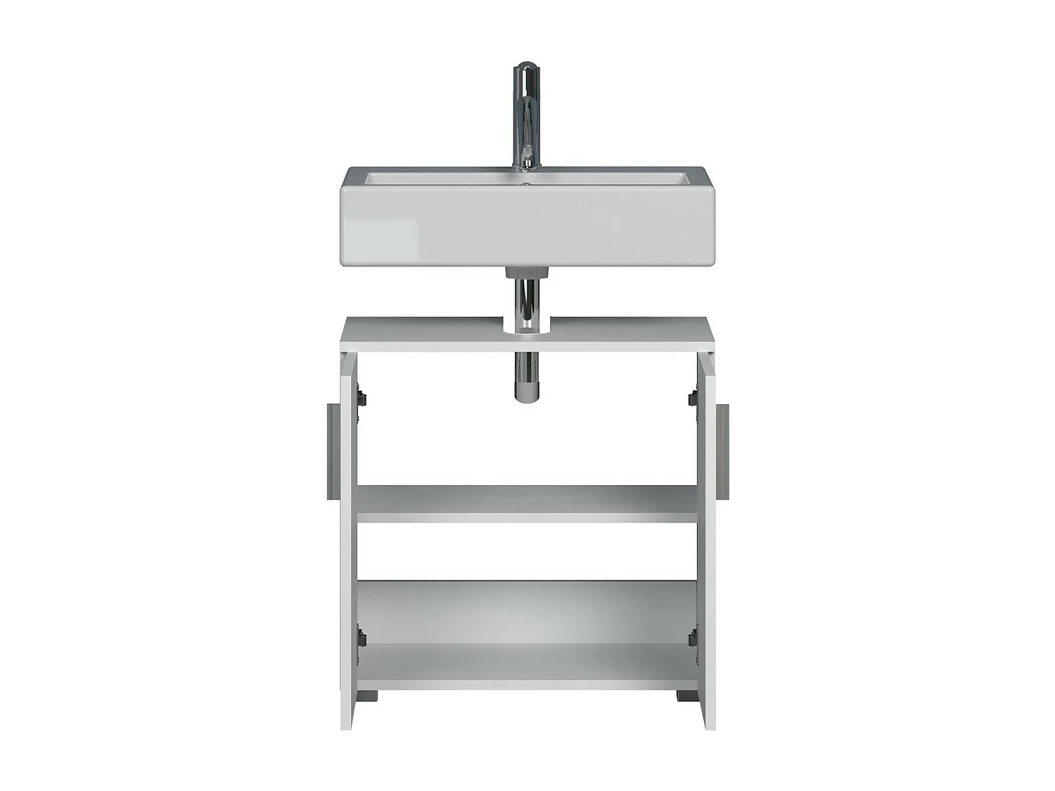 Mueble de Baño para Lavabo Wons, Blanco, 60x34x58 cm, Seven Design