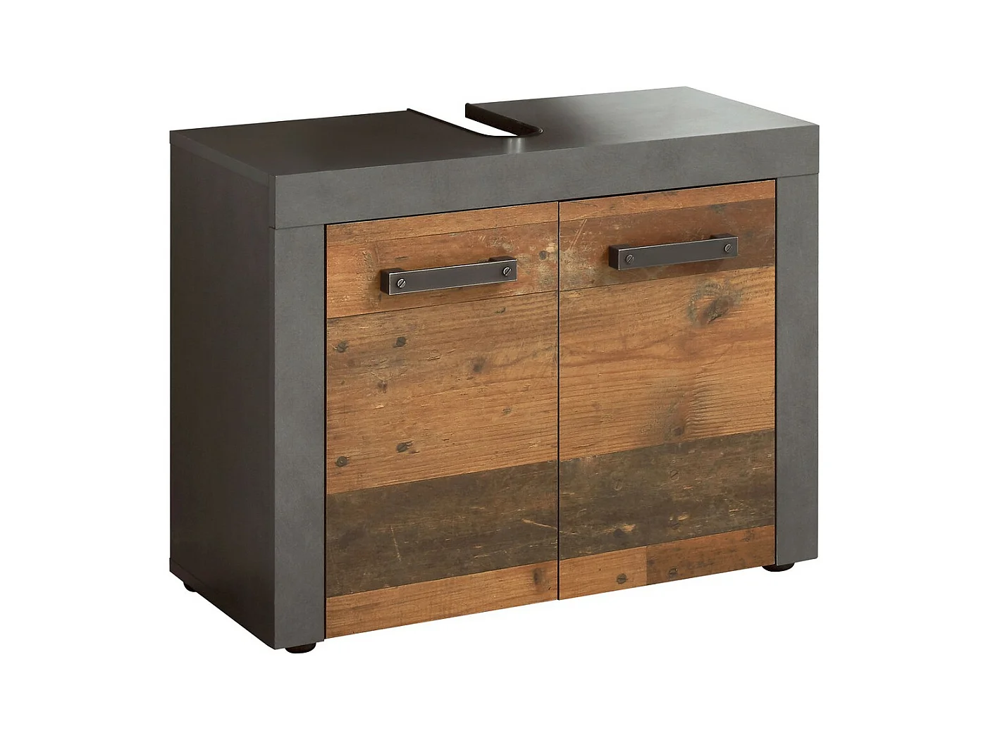 Badkamermeubel onder de Wastafel Indy, Bruin, 72x34x56 cm, Seven Design