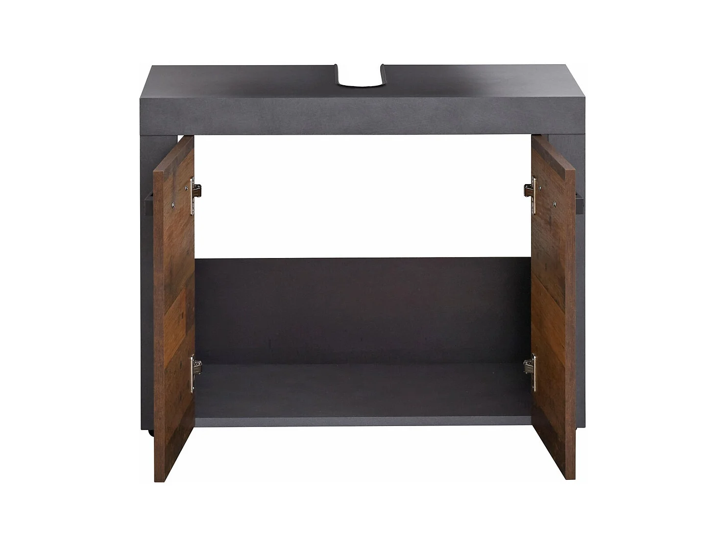 Badkamermeubel onder de Wastafel Indy, Bruin, 72x34x56 cm, Seven Design