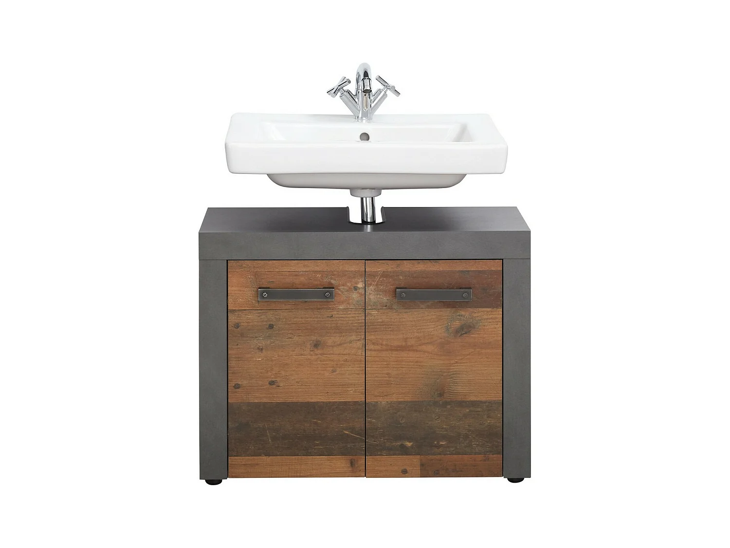 Badkamermeubel onder de Wastafel Indy, Bruin, 72x34x56 cm, Seven Design