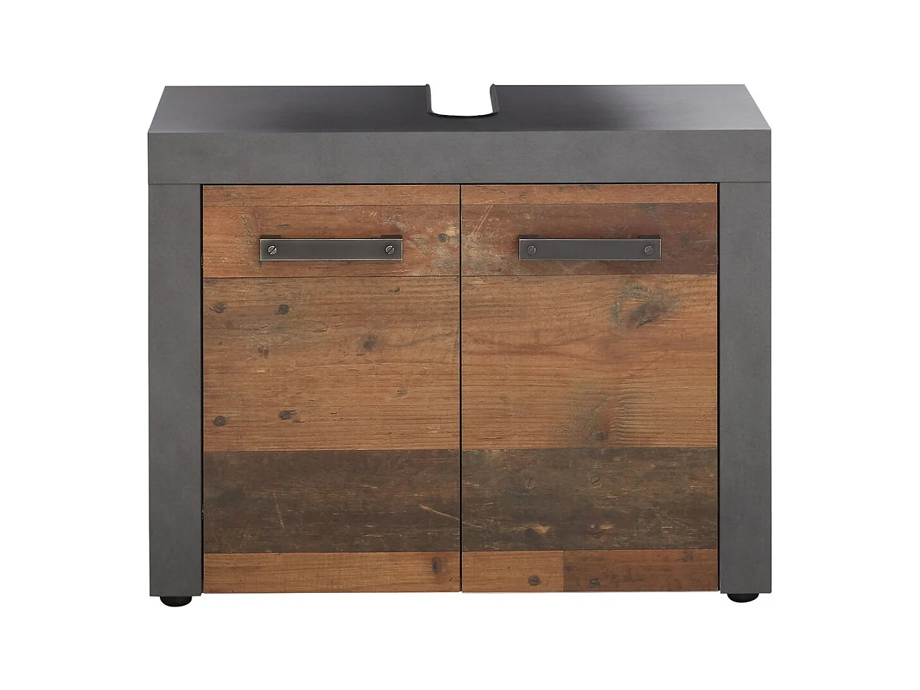 Meuble sous Lavabo Indy, Marron, 72x56x34 cm, EPIKASA