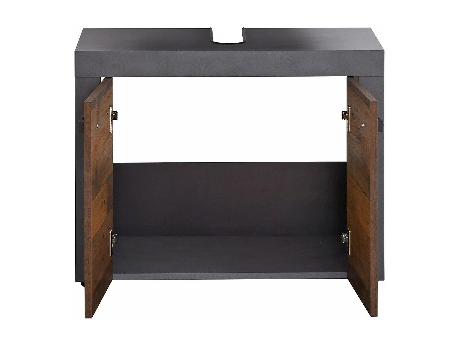 Meuble de Salle de Bain Sous Lavabo Indy, Marron, 72x34x56 cm, Seven Design