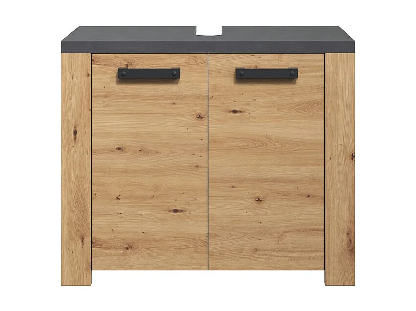 Meuble sous Lavabo Follow, Marron, 79x67x35 cm, EPIKASA