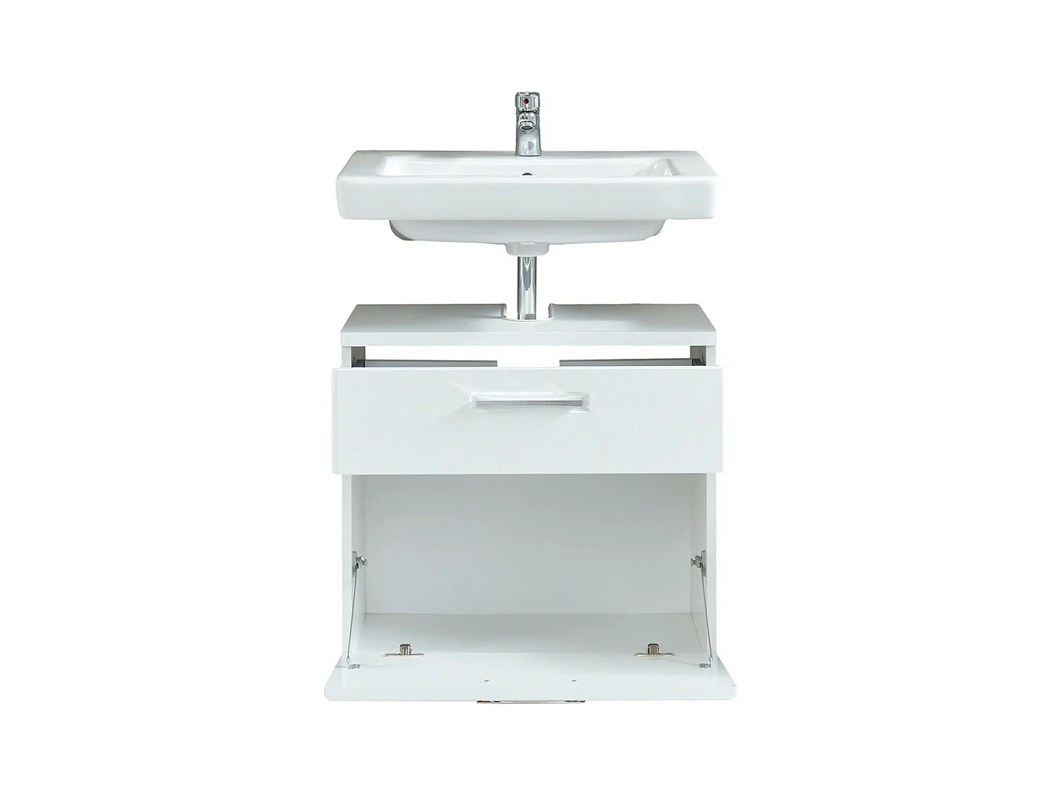 Mobile Sotto Lavabo Monte, Bianco, 60x58x38 cm, EPIKASA
