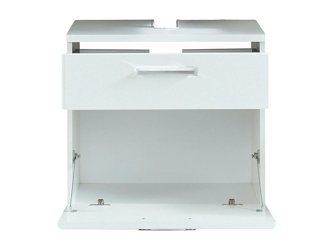 Badkamermeubel onder de Wastafel Monte, Wit, 60x38x58 cm, Seven Design