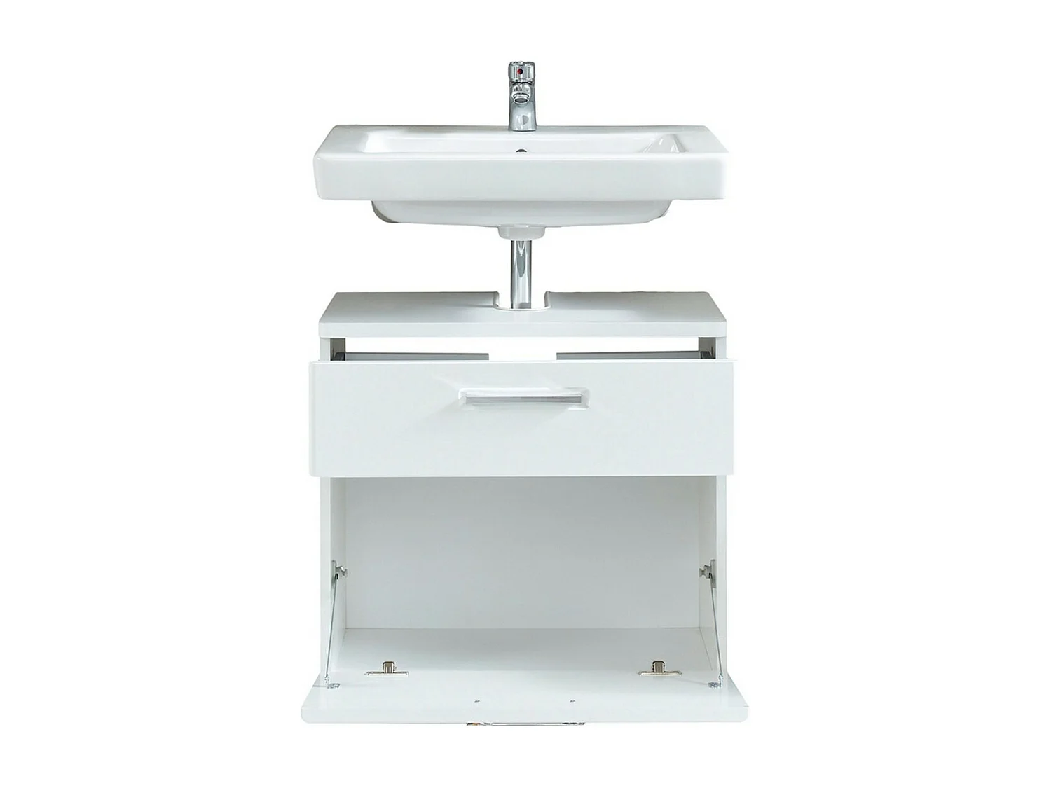 Badkamermeubel onder de Wastafel Monte, Wit, 60x38x58 cm, Seven Design