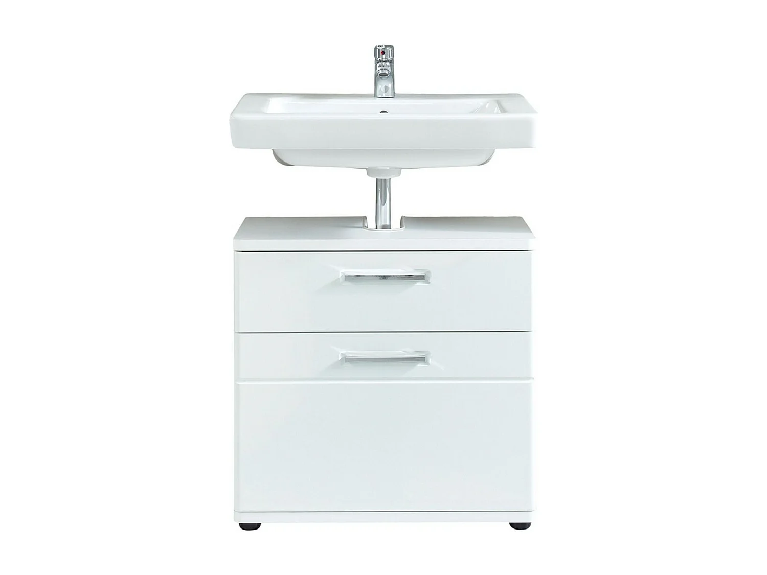 Badkamermeubel onder de Wastafel Monte, Wit, 60x38x58 cm, Seven Design