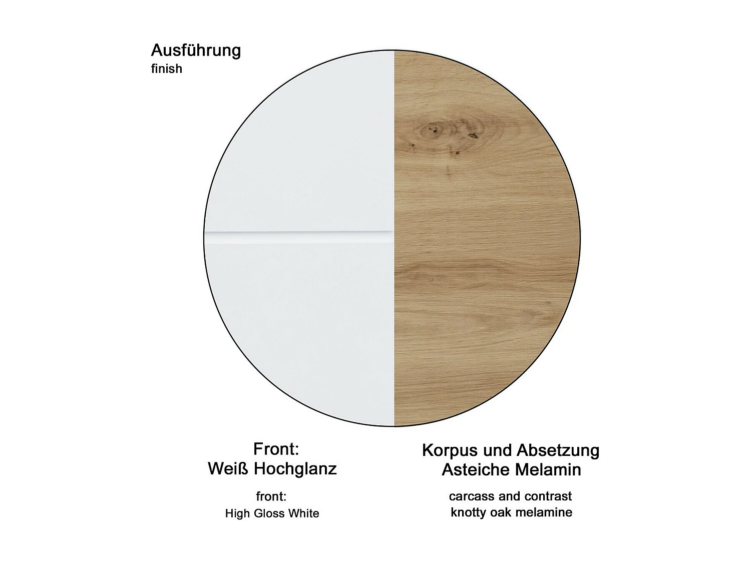 Mueble de Baño para Lavabo Amanda 1, Blanco, 60x34x56 cm, Seven Design