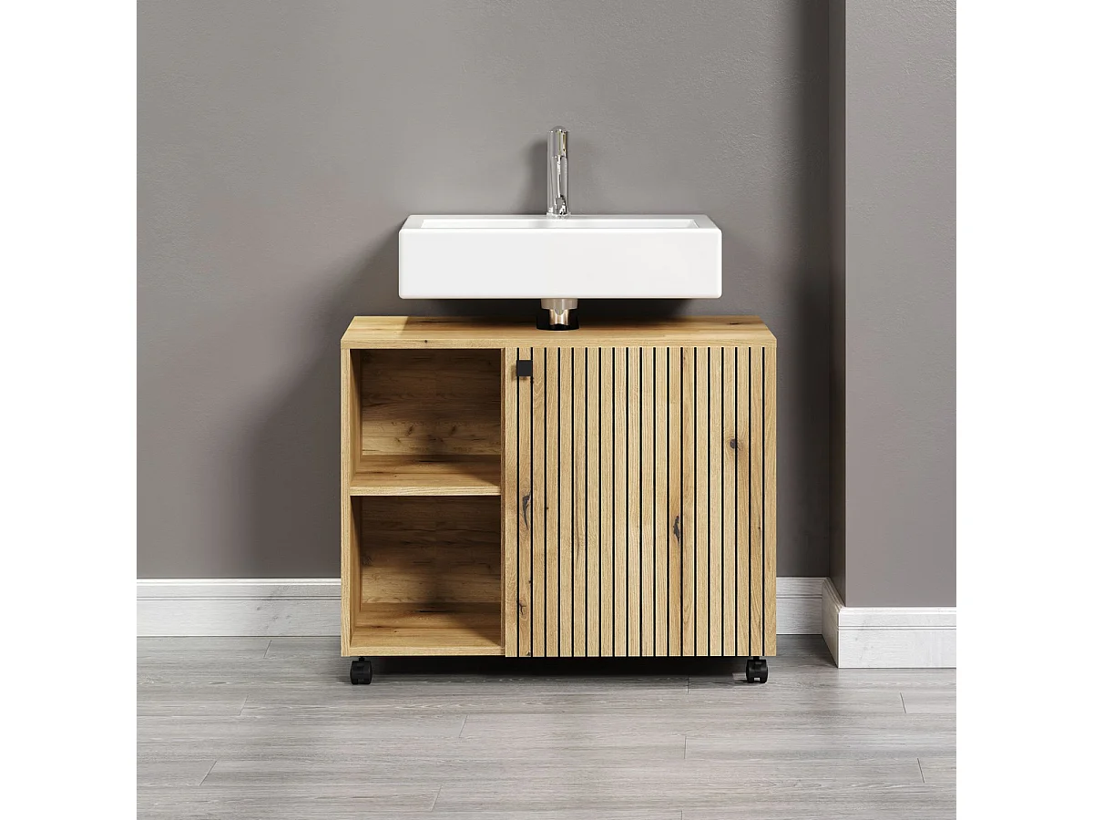 Onder Wastafel Eenheid Pure, Bruin, 80x64x42 cm, EPIKASA