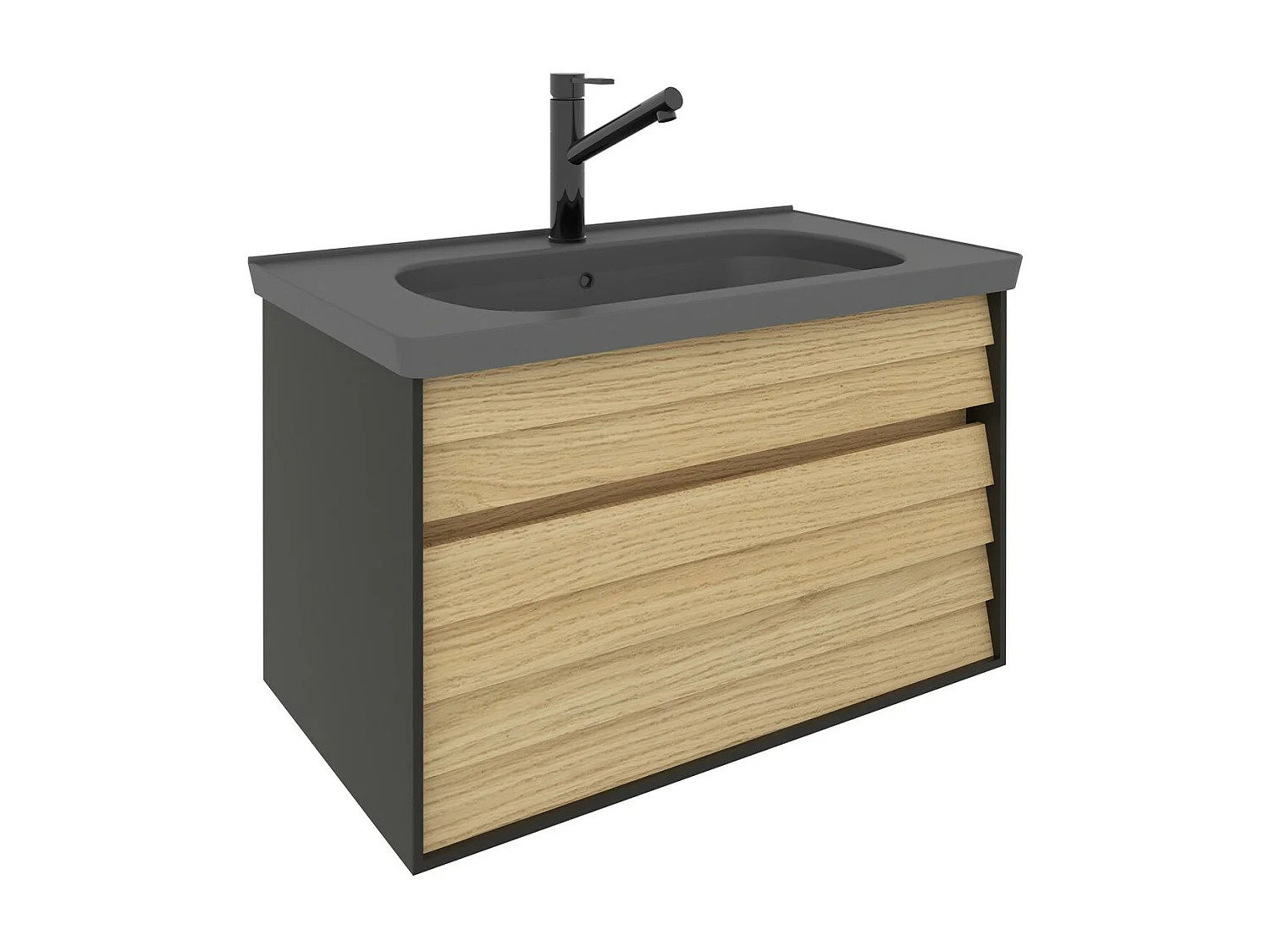 Móvel Sob o Lavatório Memoria, Castanho, 43x76x45 cm, EPIKASA