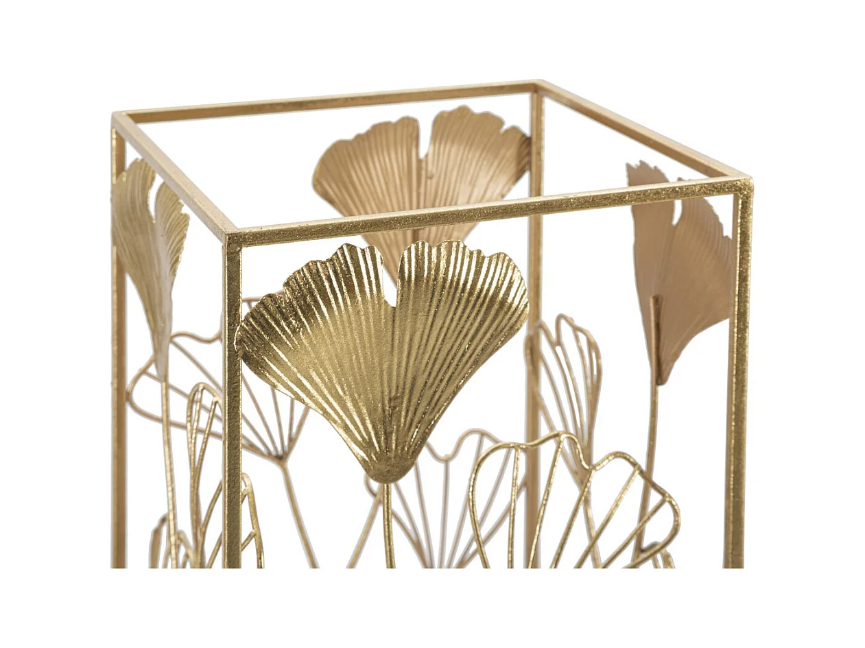 Porte-Parapluie Feuille 59, Or, 22,5x22,5x48,5 cm, Epikasa