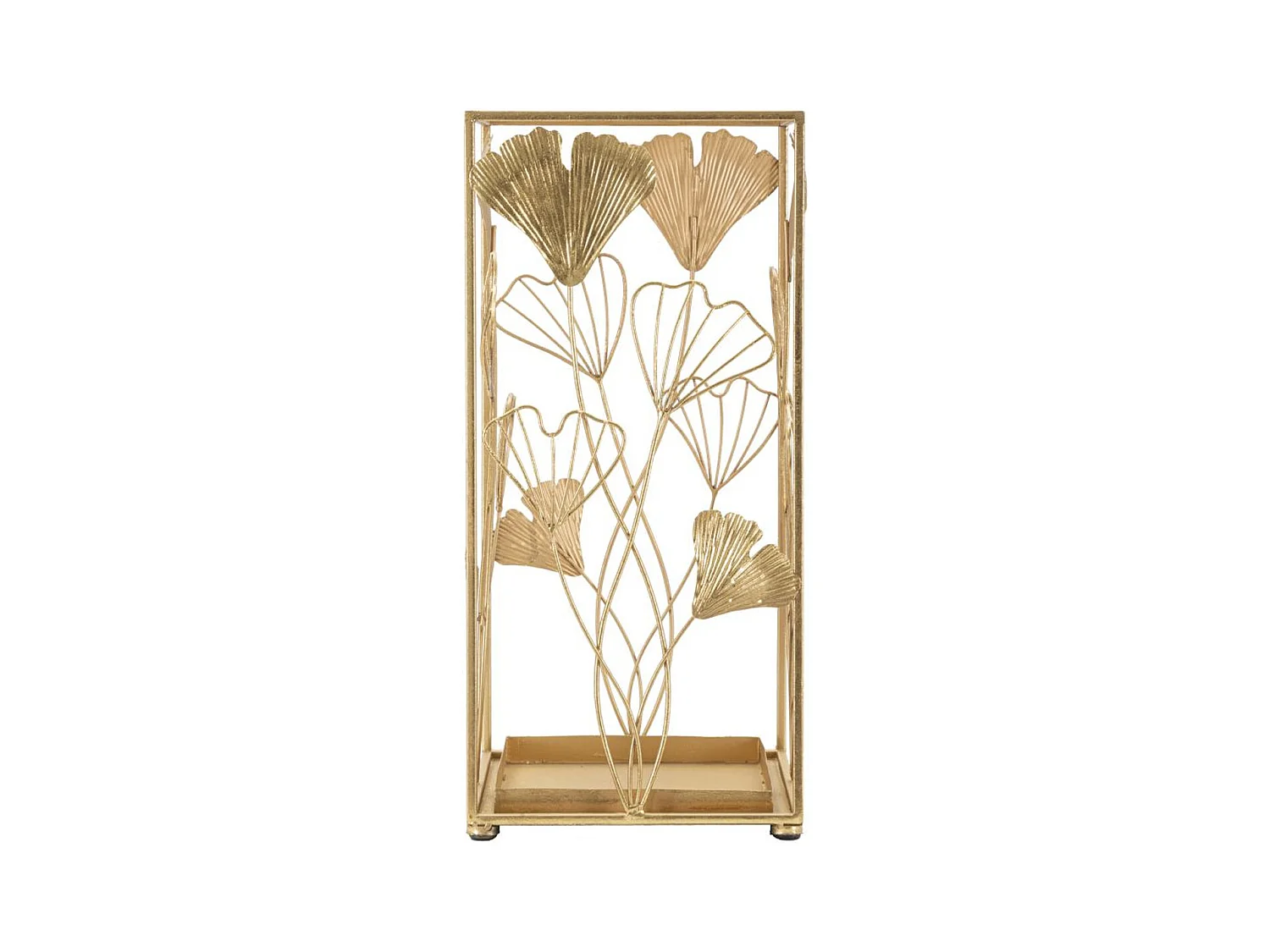 Porte-Parapluie Feuille 59, Or, 22,5x22,5x48,5 cm, Epikasa