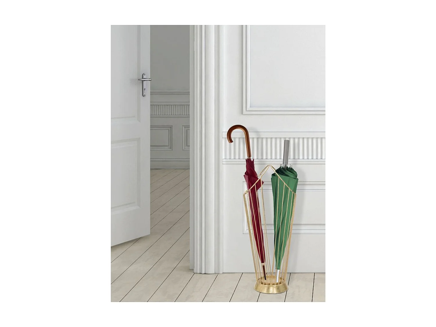 Porte-Parapluie MF329, Or, 25,5x18,5x60 cm, Seven Design