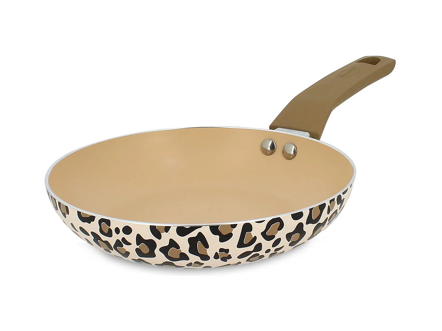 Menastyl - Poele Leopard 20cm En Aluminium Recycle Marron