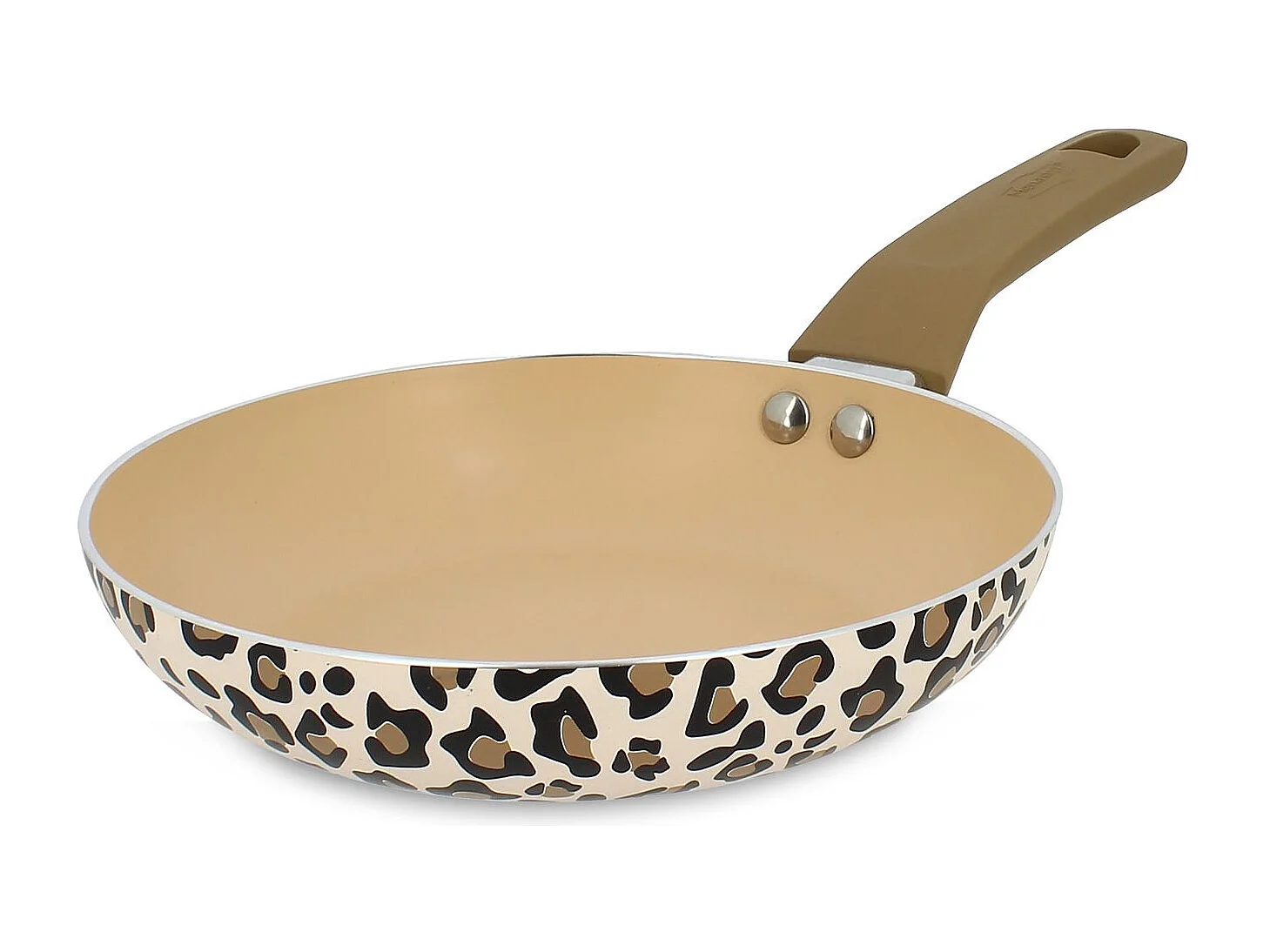 Menastyl - Poele Leopard 20cm En Aluminium Recycle Marron