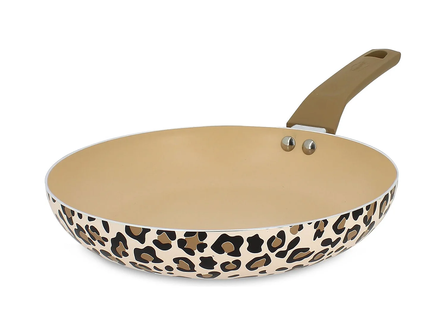 Menastyl - Poele Leopard 24cm En Aluminium Recycle Marron