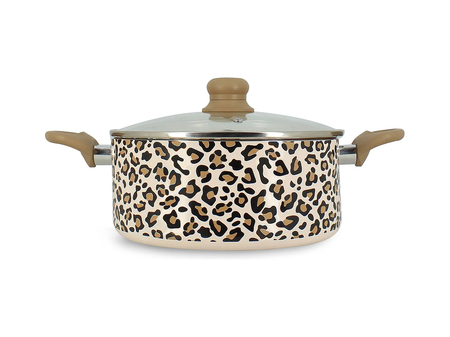 Menastyl - Faitout Leopard 24cm En Aluminium Recycle Marron