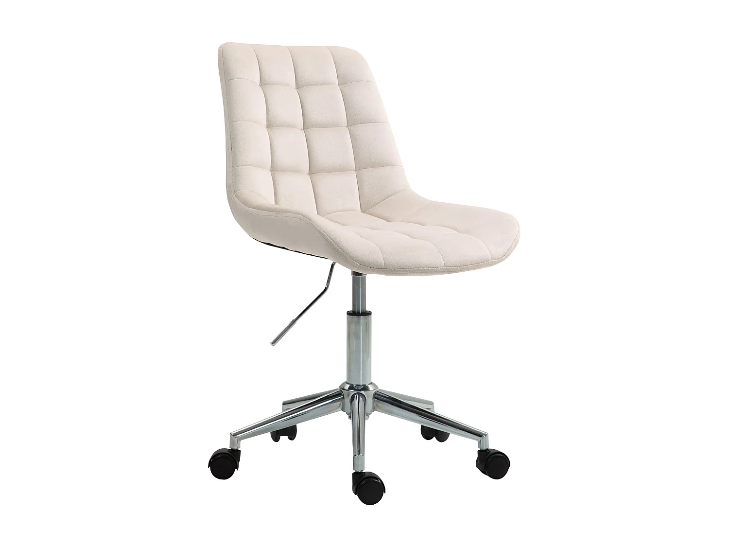 Chaise de bureau SVITA MICKY pour enfants, chaise de bureau réglable en hauteur, chaise pivotante, créme