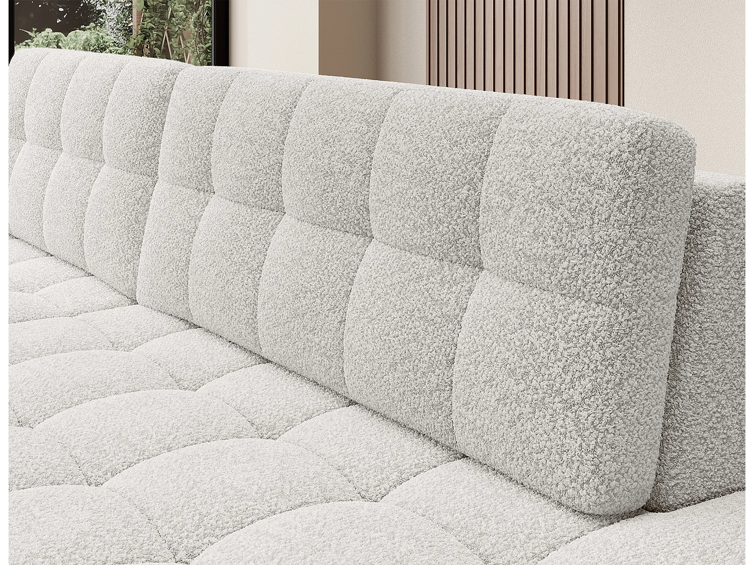 Ecksofa Mila L/Stoffbezug/Braun