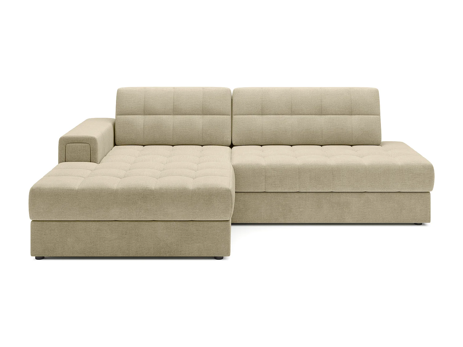 Ecksofa Mila L/Stoffbezug/Grau