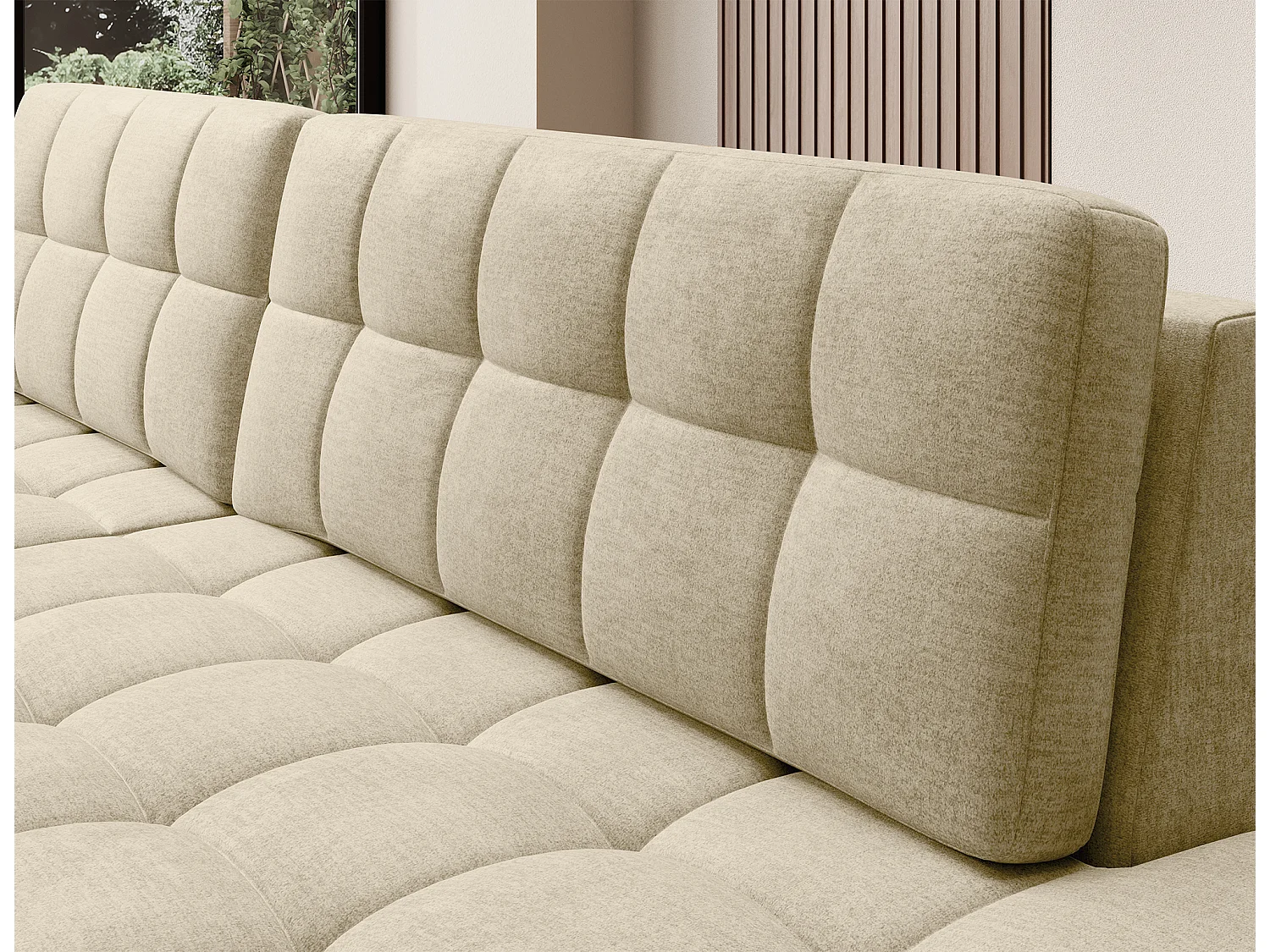Ecksofa Mila L/Stoffbezug/Grau