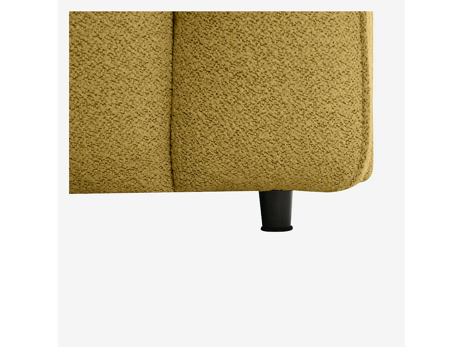 Habitat - Canapé 4 places en tissu bouclette - Jaune moutarde - Design by Nicole Aptel - Temoli