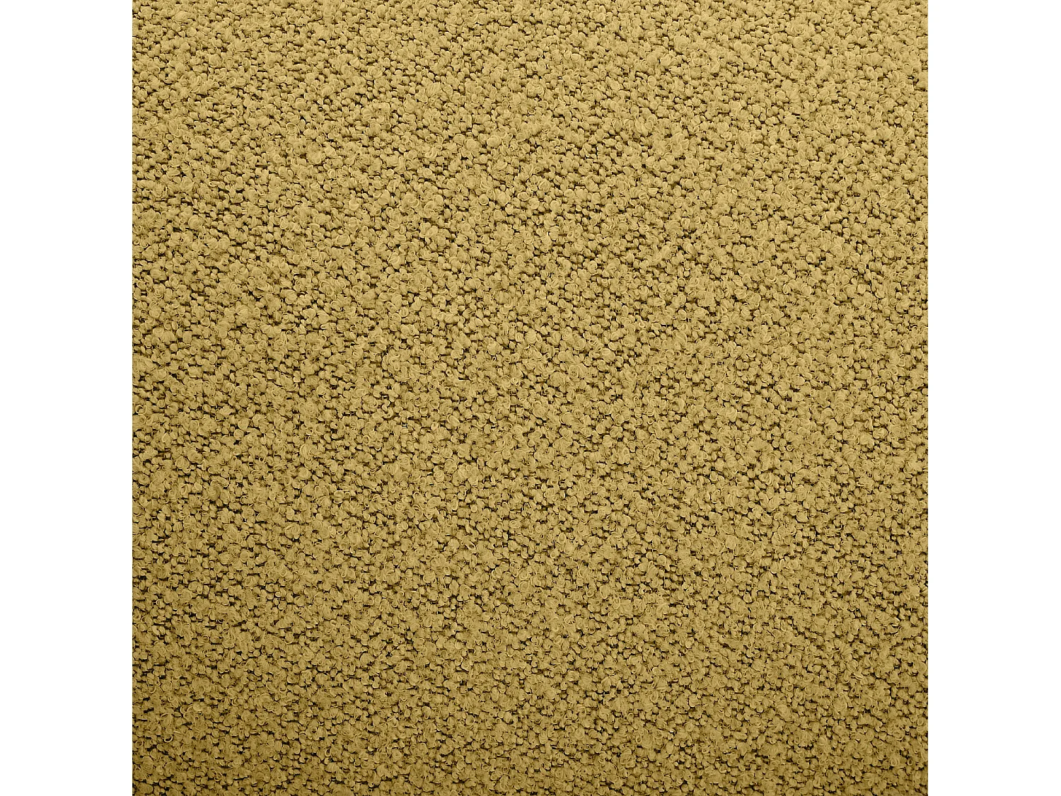 Canapé 4 places en tissu bouclette - Jaune moutarde - Design by Nicole Aptel