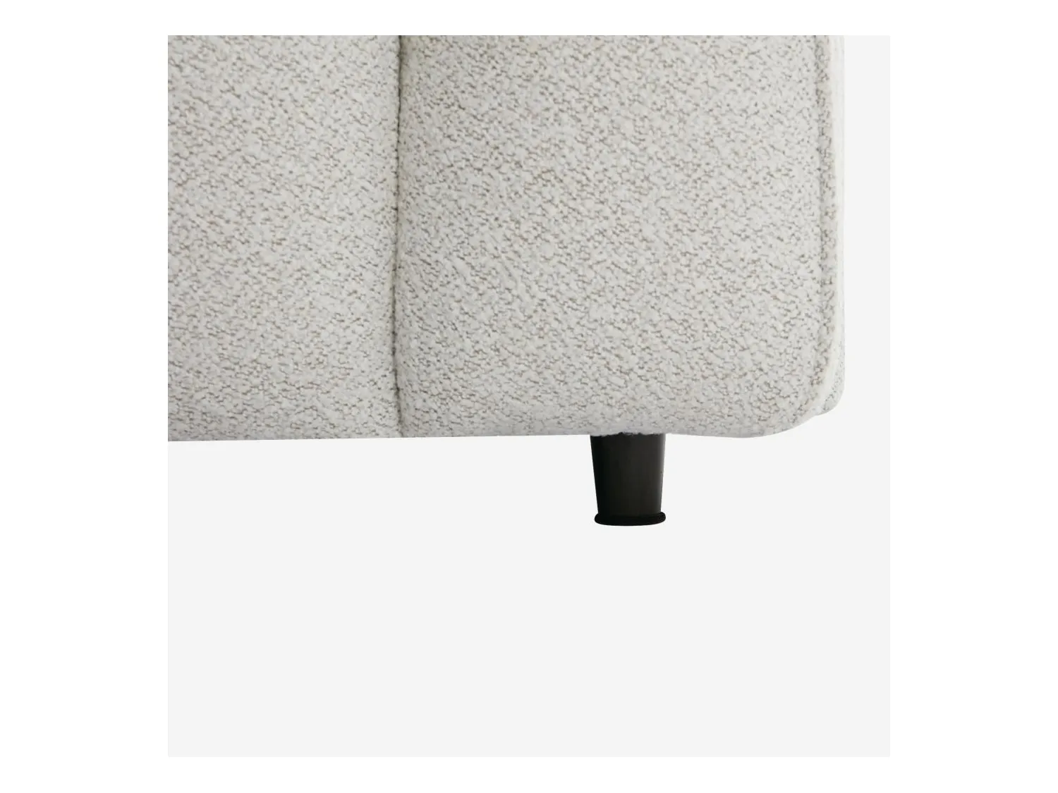 Habitat - Canapé 4 places en tissu bouclette - Crème - Design by Nicole Aptel - Temoli