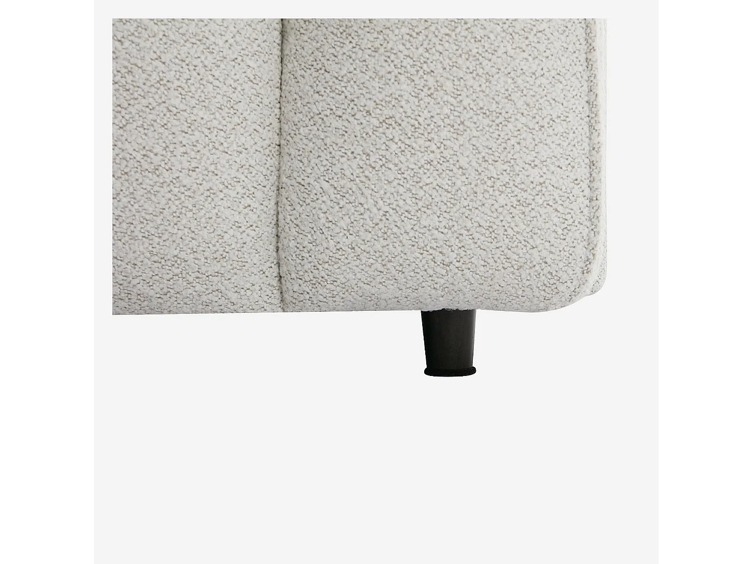 Habitat - Canapé 4 places en tissu bouclette - Crème - Design by Nicole Aptel - Temoli