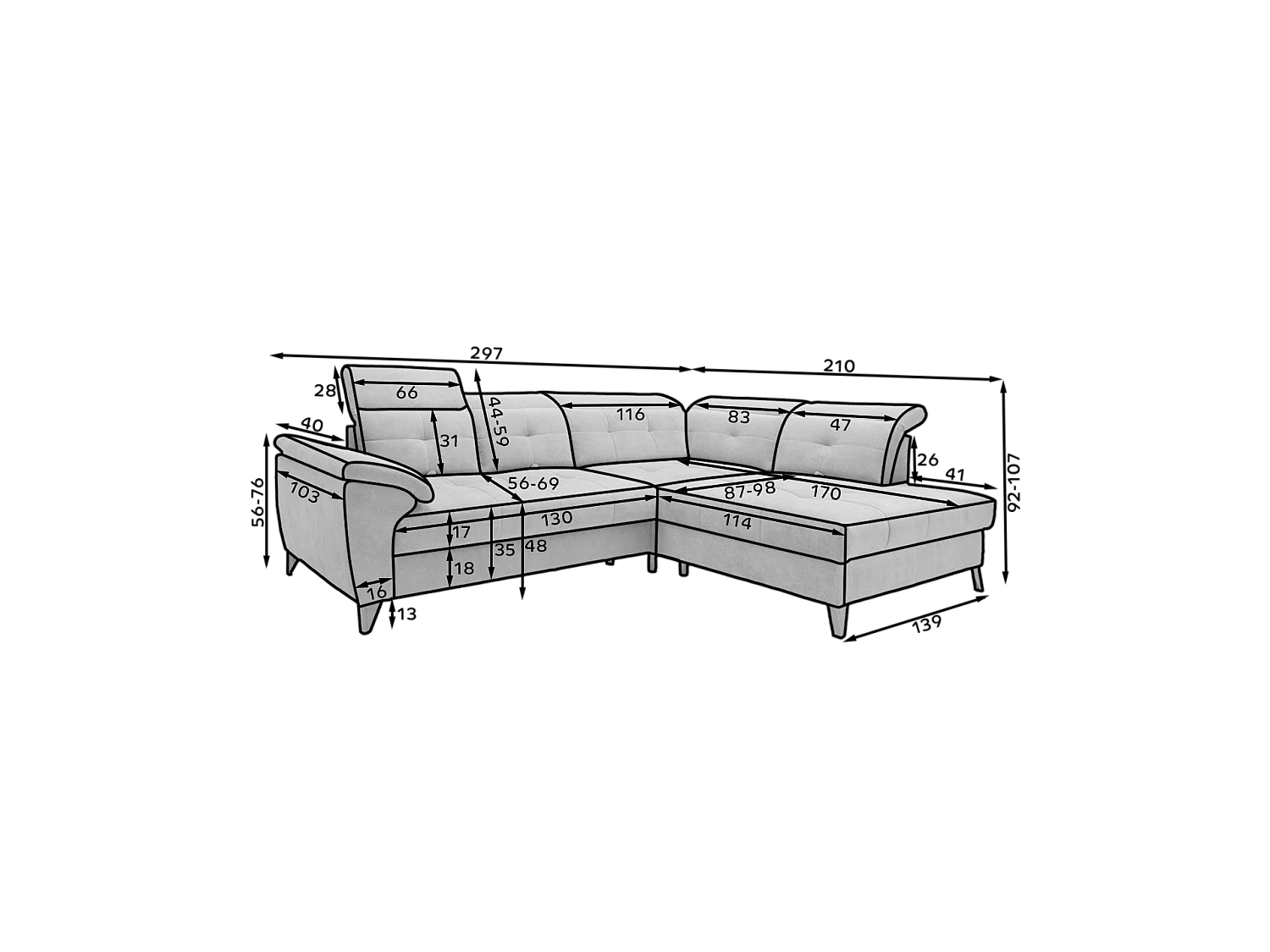 Couchtisch Dana Premium/Holz&Metall/Gold&