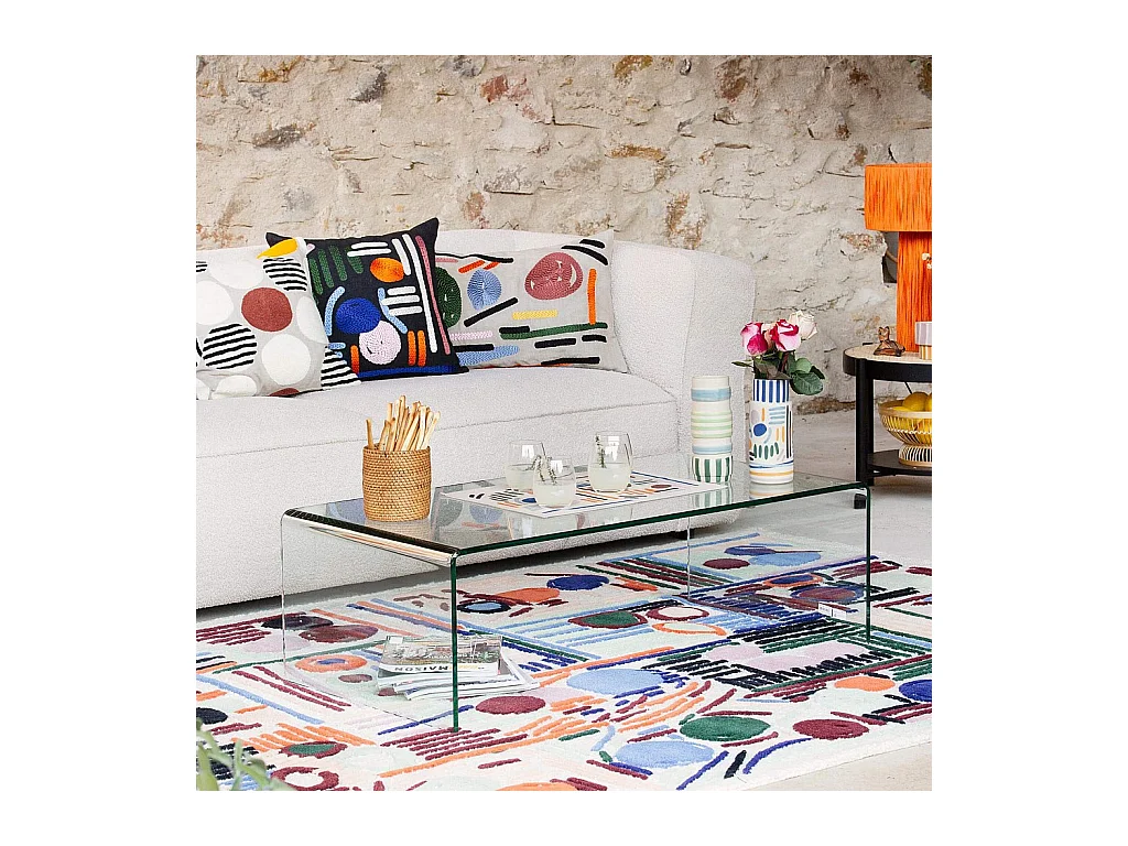 Habitat - Table basse - Verre trempé - Gala