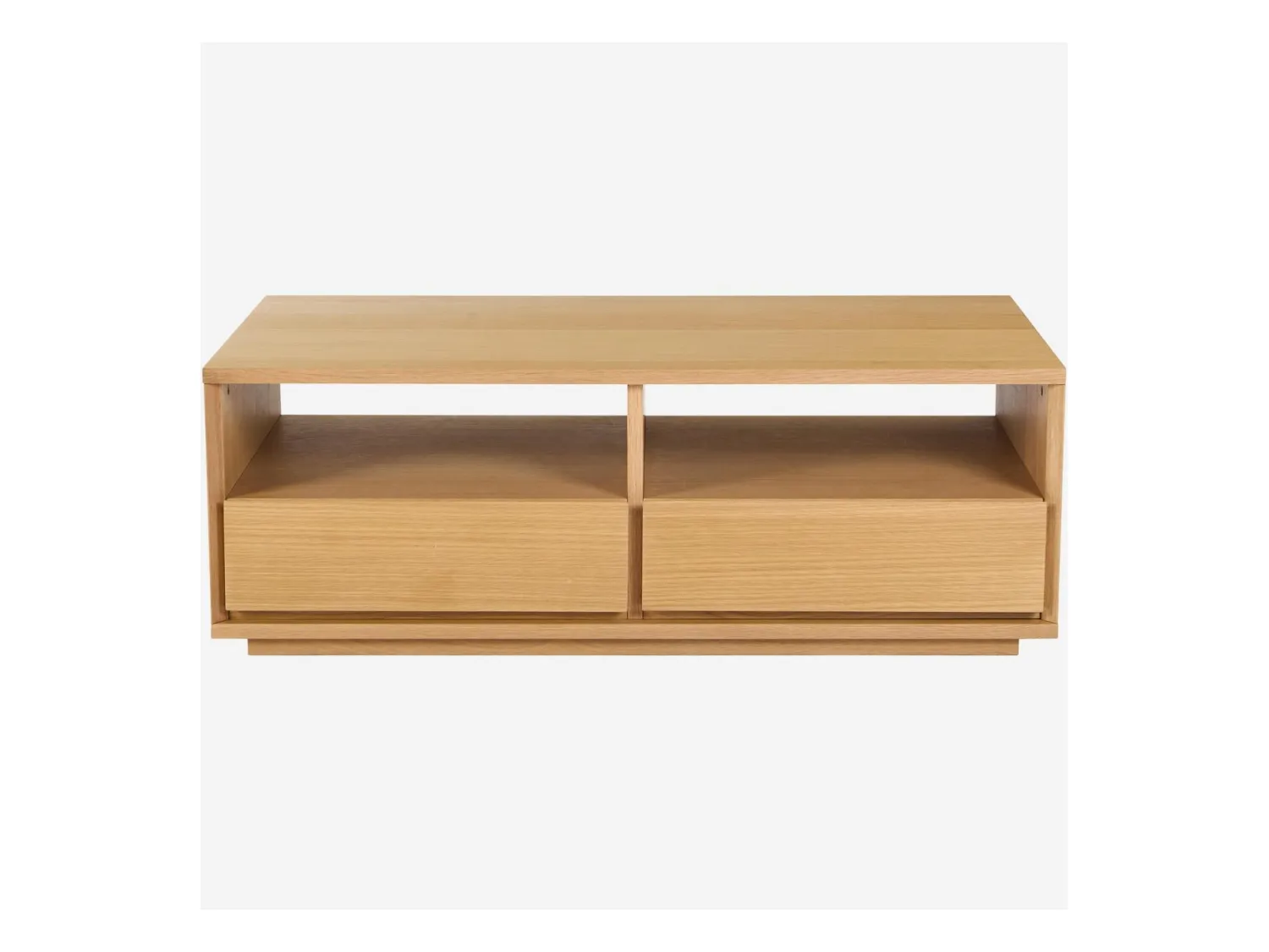 Habitat - Table basse avec rangements en chêne - Naturel - Hazo