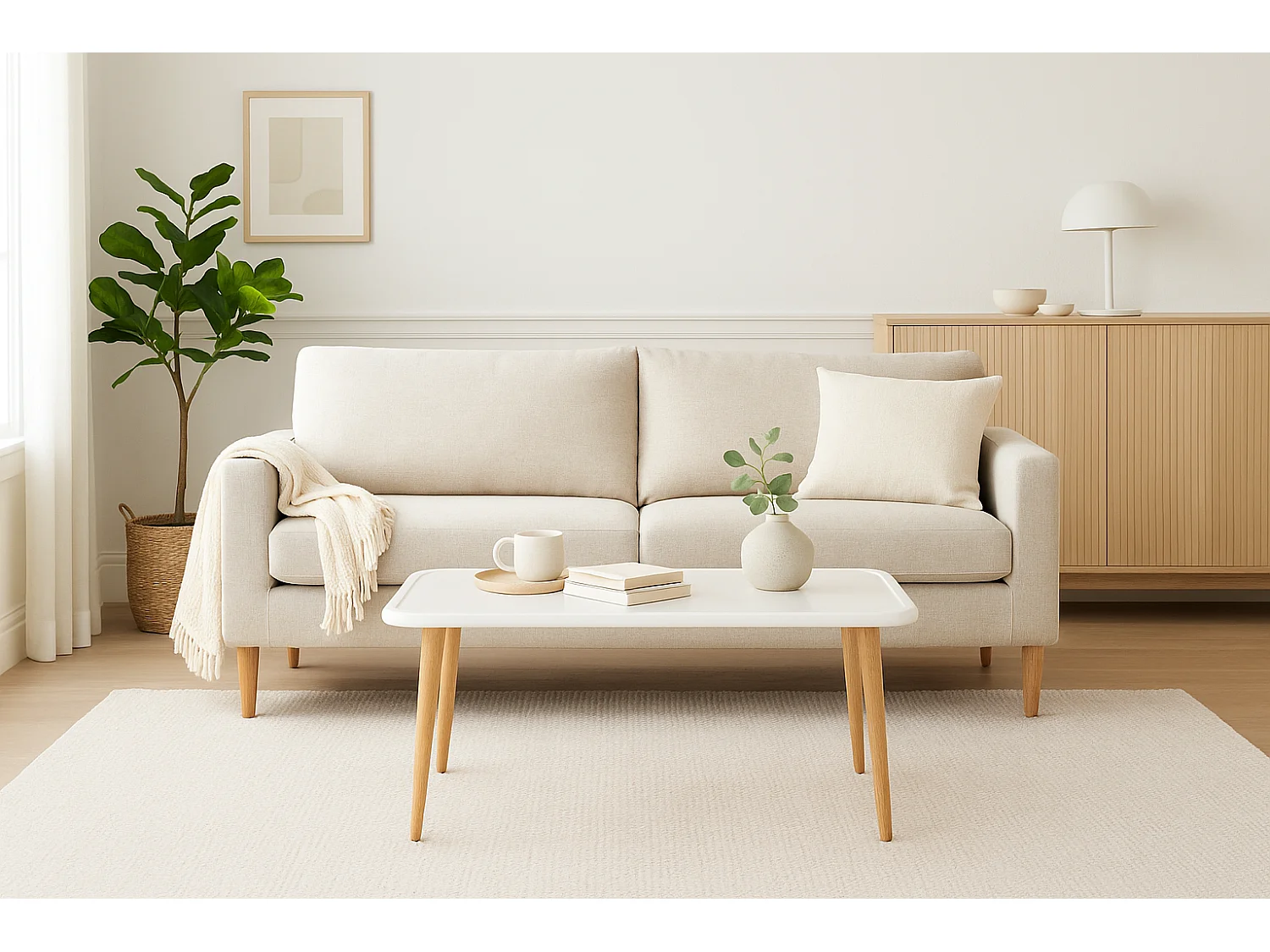 Decorotika Bohemia Coffee Table - W 90 cm x H 46 cm x D 48 cm