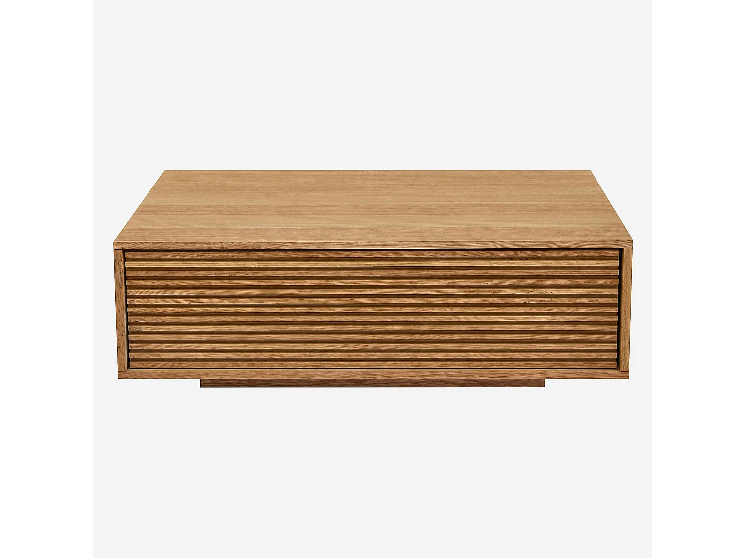 Habitat - Table basse avec rangements en chêne - Naturel - Max