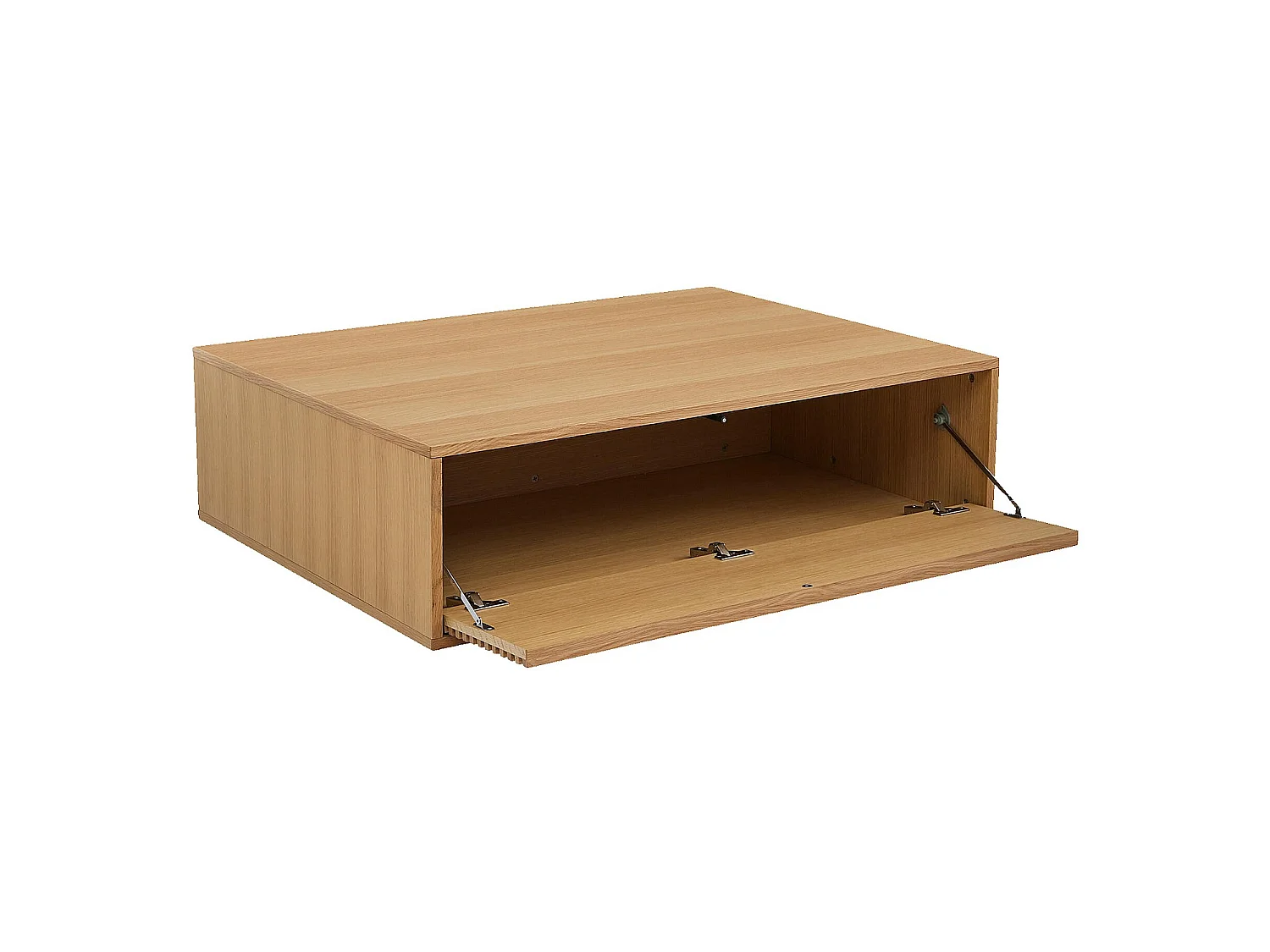 Habitat - Table basse avec rangements en chêne - Naturel - Max