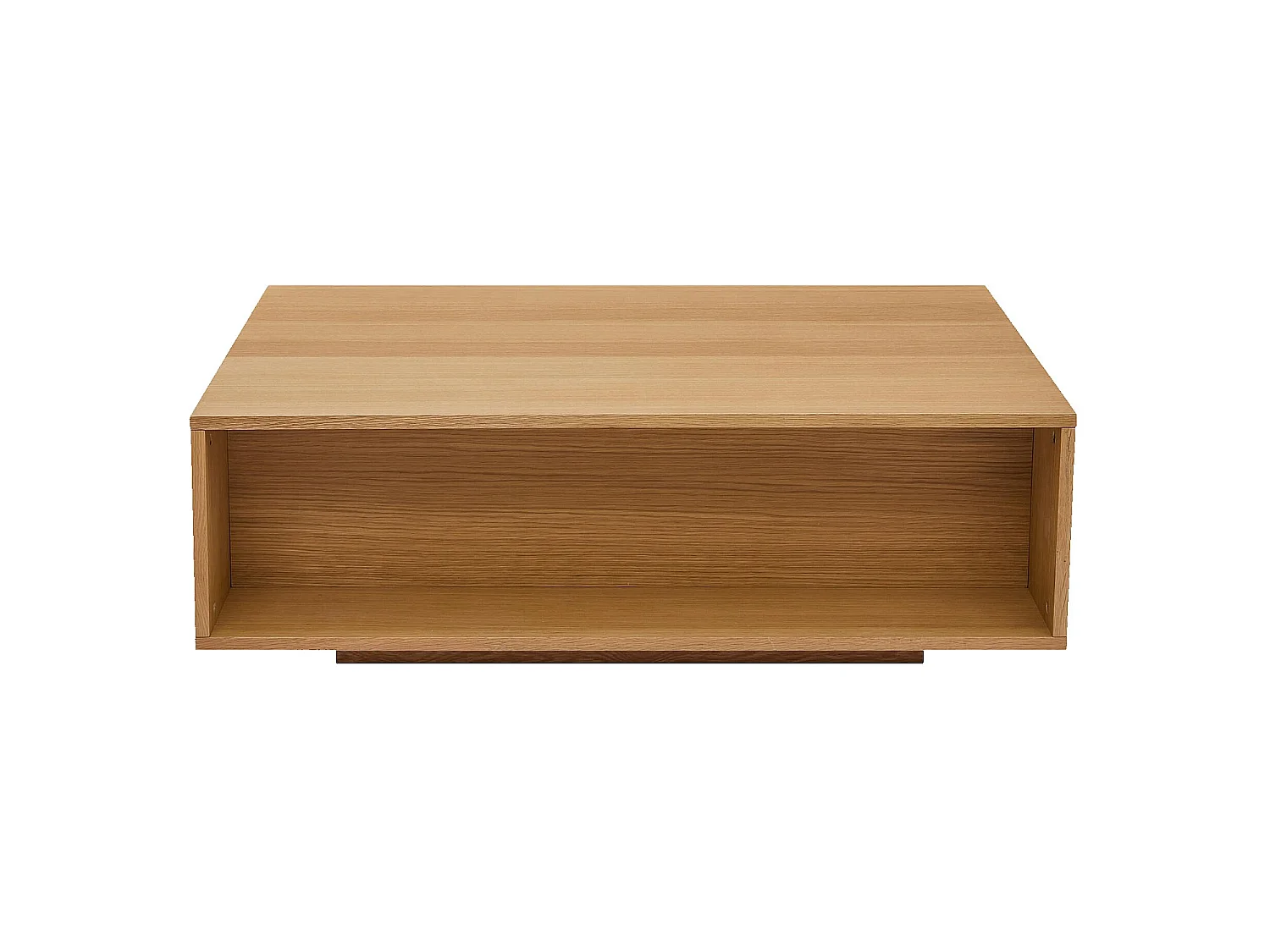 Habitat - Table basse avec rangements en chêne - Naturel - Max