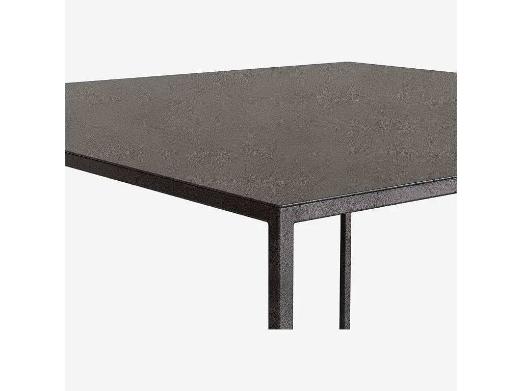 Habitat - Table d’appoint en métal 40 x 40 cm – Noir - Utyl