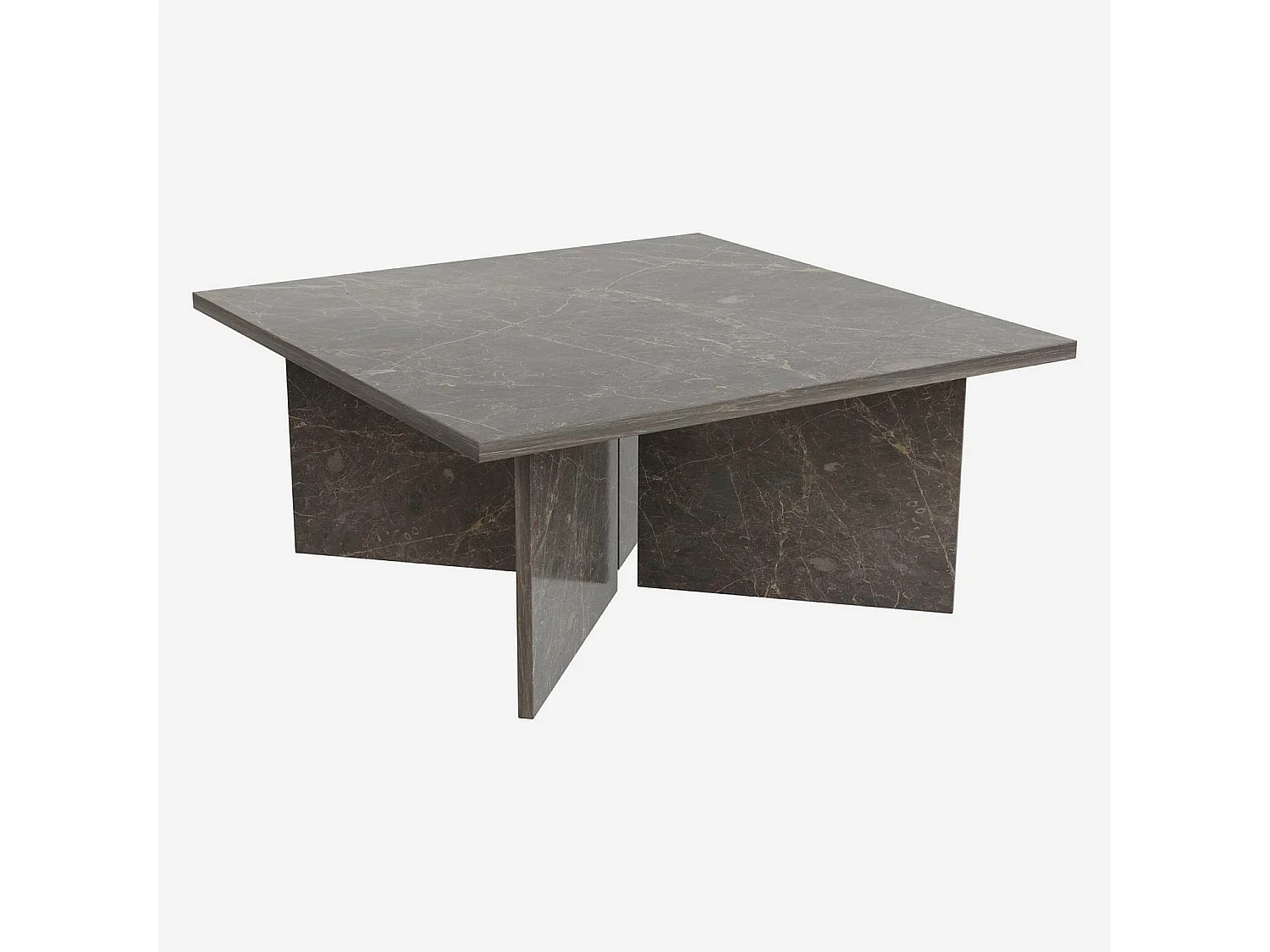 Habitat - Table basse en marbre - Noir - Adana