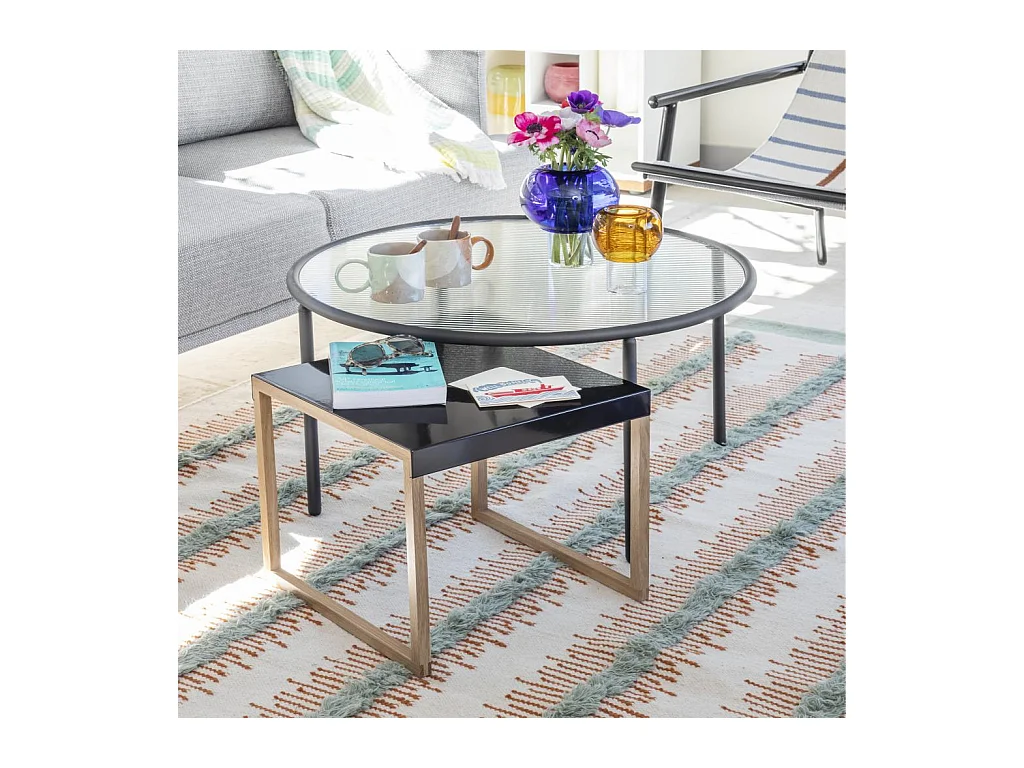 Habitat - Table d'appoint en acier laqué - Noir - Design by Elling Ekornes & Trine Haddal - Kilo