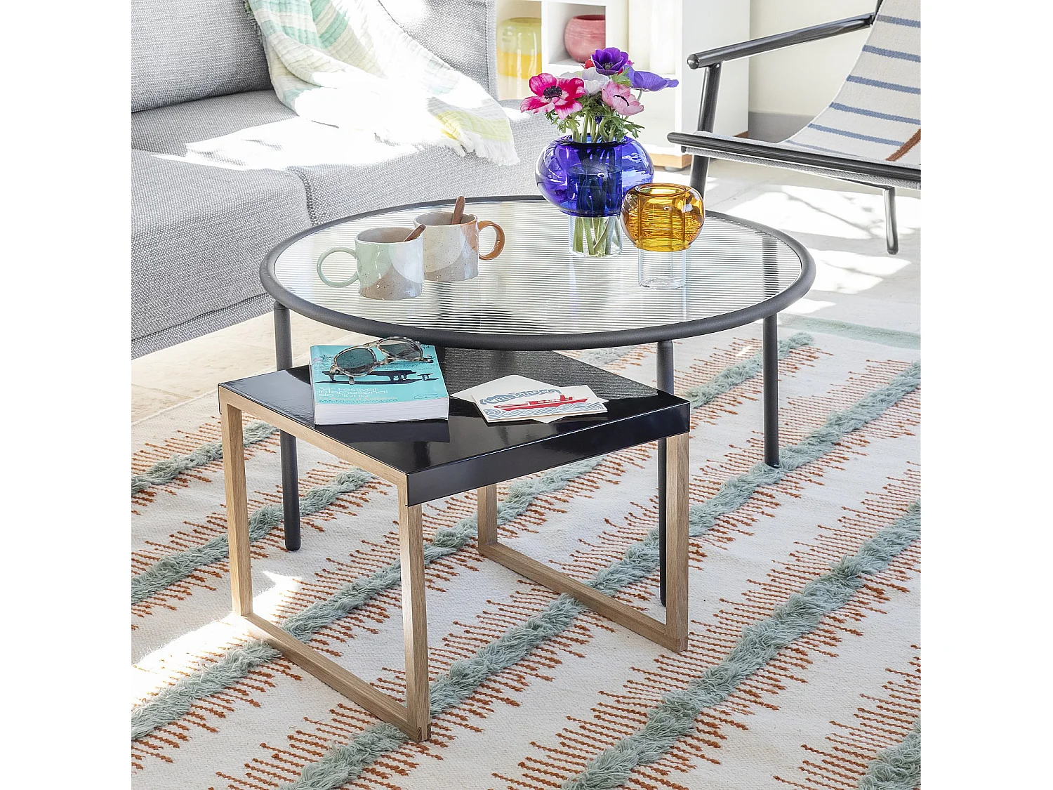 Habitat - Table d'appoint en acier laqué - Noir - Design by Elling Ekornes & Trine Haddal - Kilo