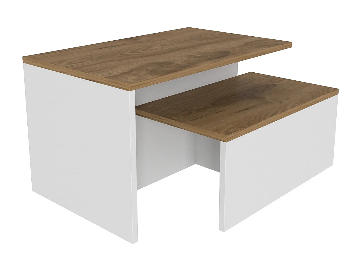 Decorotika Twins 2 Pieces Nesting Coffee Table - W 72 cm x H 42 cm x D 45 cm