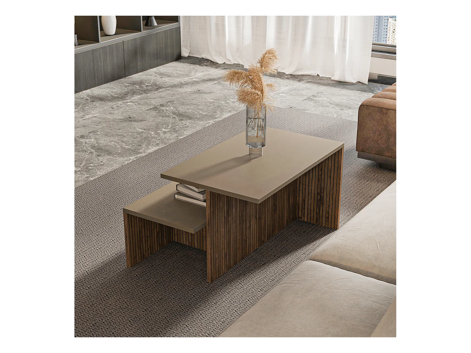 Twins Tables Gigognes Set de 2 Tables Basses  (Alina et Galaxy)