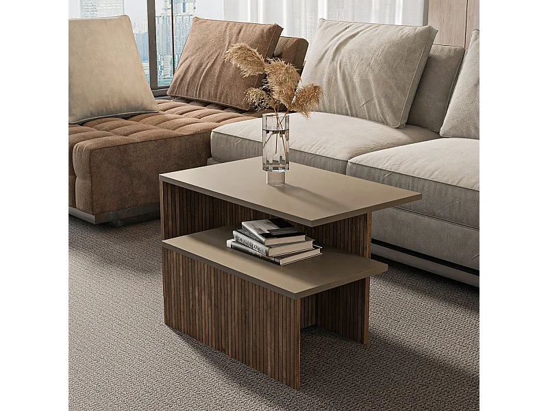 Twins Tables Gigognes Set de 2 Tables Basses  (Alina et Galaxy)