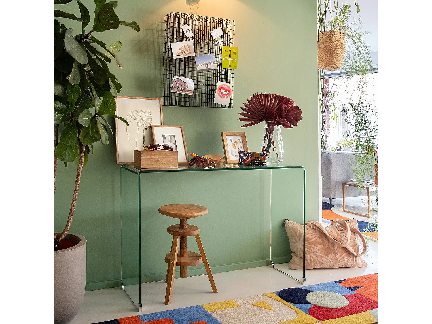 Habitat - Console en verre trempé - Gala