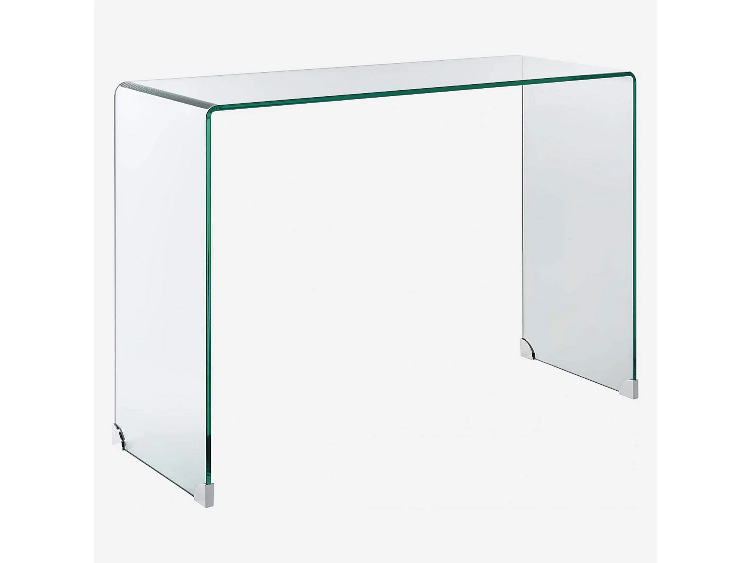 Console en verre trempé