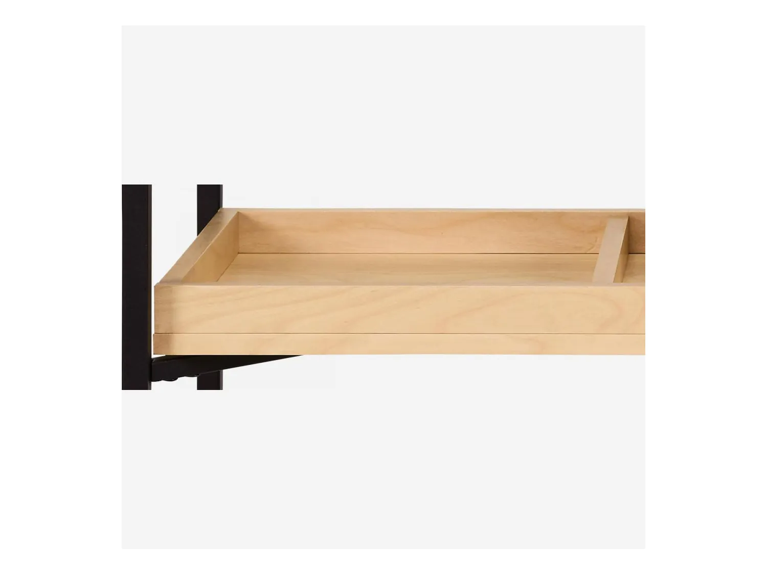 Habitat - Console en métal et bois de bouleau - Noir - Design by Hélèna Pille - Nathan