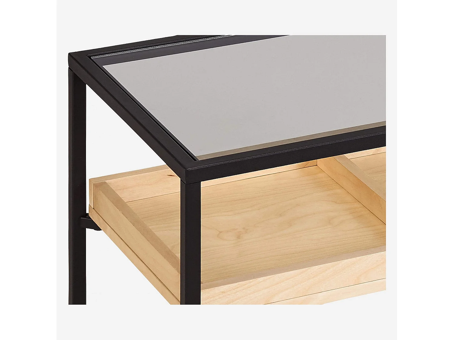 Habitat - Console en métal et bois de bouleau - Noir - Design by Hélèna Pille - Nathan