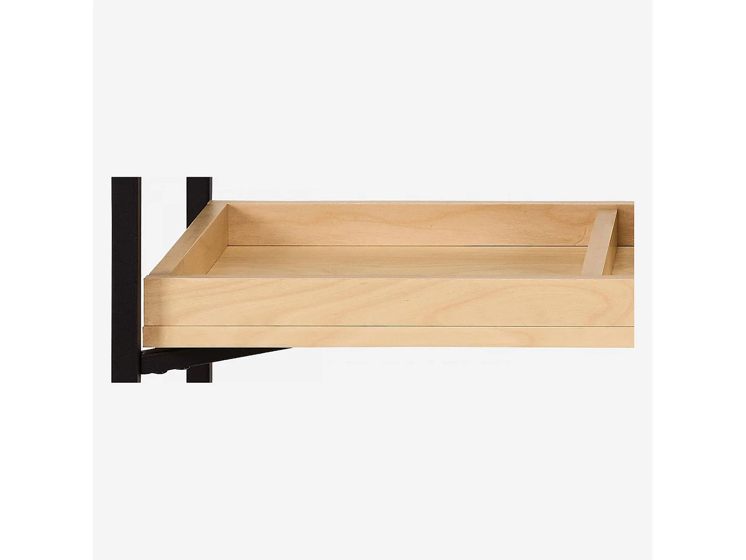 Habitat - Console en métal et bois de bouleau - Noir - Design by Hélèna Pille - Nathan